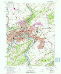 Easton Pennsylvania Historical topographic map, 1:24000 scale, 7.5 X 7.5 Minute, Year 1956