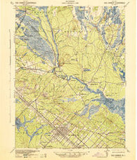 Egg Harbor New Jersey Historical topographic map, 1:62500 scale, 15 X 15 Minute, Year 1942