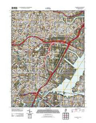 Elizabeth New Jersey Historical topographic map, 1:24000 scale, 7.5 X 7.5 Minute, Year 2011