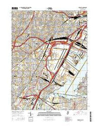 Elizabeth New Jersey Current topographic map, 1:24000 scale, 7.5 X 7.5 Minute, Year 2016
