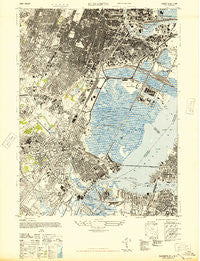 Elizabeth New Jersey Historical topographic map, 1:24000 scale, 7.5 X 7.5 Minute, Year 1947