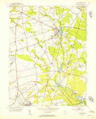 Elmer New Jersey Historical topographic map, 1:24000 scale, 7.5 X 7.5 Minute, Year 1953