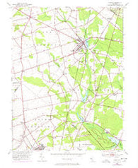 Elmer New Jersey Historical topographic map, 1:24000 scale, 7.5 X 7.5 Minute, Year 1953