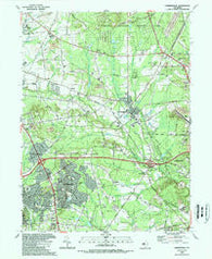 Farmingdale New Jersey Historical topographic map, 1:24000 scale, 7.5 X 7.5 Minute, Year 1989