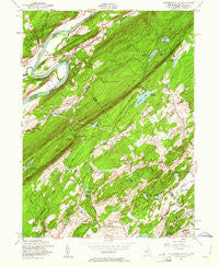 Flatbrookville New Jersey Historical topographic map, 1:24000 scale, 7.5 X 7.5 Minute, Year 1954