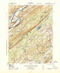 Flatbrookville New Jersey Historical topographic map, 1:31680 scale, 7.5 X 7.5 Minute, Year 1943