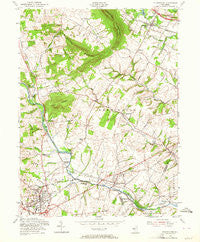 Flemington New Jersey Historical topographic map, 1:24000 scale, 7.5 X 7.5 Minute, Year 1954
