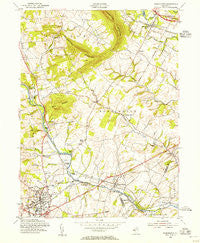 Flemington New Jersey Historical topographic map, 1:24000 scale, 7.5 X 7.5 Minute, Year 1954