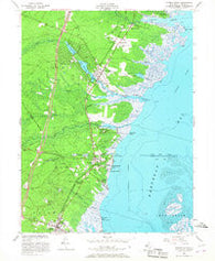 Forked River New Jersey Historical topographic map, 1:24000 scale, 7.5 X 7.5 Minute, Year 1953