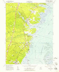 Forked River New Jersey Historical topographic map, 1:24000 scale, 7.5 X 7.5 Minute, Year 1953