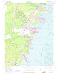 Forked River New Jersey Historical topographic map, 1:24000 scale, 7.5 X 7.5 Minute, Year 1953
