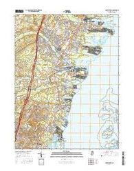 Forked River New Jersey Current topographic map, 1:24000 scale, 7.5 X 7.5 Minute, Year 2016