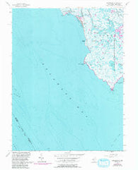 Fortescue New Jersey Historical topographic map, 1:24000 scale, 7.5 X 7.5 Minute, Year 1956