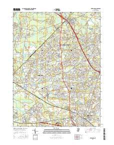 Freehold New Jersey Current topographic map, 1:24000 scale, 7.5 X 7.5 Minute, Year 2016