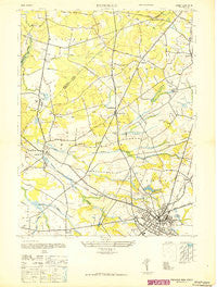 Freehold New Jersey Historical topographic map, 1:24000 scale, 7.5 X 7.5 Minute, Year 1947