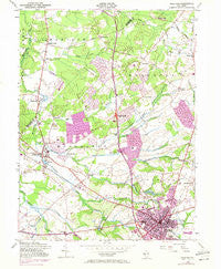 Freehold New Jersey Historical topographic map, 1:24000 scale, 7.5 X 7.5 Minute, Year 1953