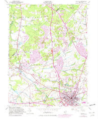 Freehold New Jersey Historical topographic map, 1:24000 scale, 7.5 X 7.5 Minute, Year 1953