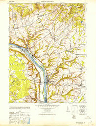 Frenchtown New Jersey Historical topographic map, 1:24000 scale, 7.5 X 7.5 Minute, Year 1953