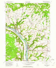Frenchtown New Jersey Historical topographic map, 1:24000 scale, 7.5 X 7.5 Minute, Year 1955