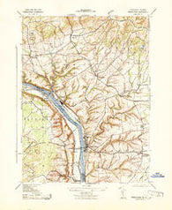 Frenchtown New Jersey Historical topographic map, 1:31680 scale, 7.5 X 7.5 Minute, Year 1943