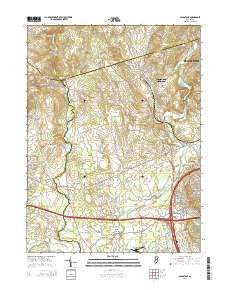 Gladstone New Jersey Historical topographic map, 1:24000 scale, 7.5 X 7.5 Minute, Year 2014