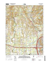 Gladstone New Jersey Current topographic map, 1:24000 scale, 7.5 X 7.5 Minute, Year 2016
