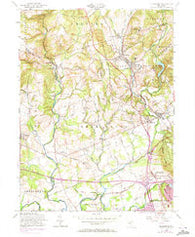 Gladstone New Jersey Historical topographic map, 1:24000 scale, 7.5 X 7.5 Minute, Year 1954