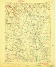Glassboro New Jersey Historical topographic map, 1:62500 scale, 15 X 15 Minute, Year 1898