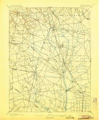 Glassboro New Jersey Historical topographic map, 1:62500 scale, 15 X 15 Minute, Year 1898
