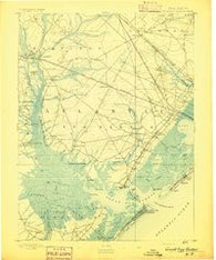 Great Egg Harbor New Jersey Historical topographic map, 1:62500 scale, 15 X 15 Minute, Year 1893