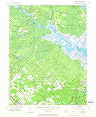Green Bank New Jersey Historical topographic map, 1:24000 scale, 7.5 X 7.5 Minute, Year 1956