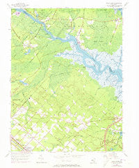 Green Bank New Jersey Historical topographic map, 1:24000 scale, 7.5 X 7.5 Minute, Year 1956