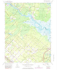 Green Bank New Jersey Historical topographic map, 1:24000 scale, 7.5 X 7.5 Minute, Year 1956