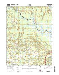 Green Bank New Jersey Historical topographic map, 1:24000 scale, 7.5 X 7.5 Minute, Year 2014