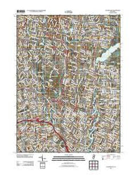 Hackensack New Jersey Historical topographic map, 1:24000 scale, 7.5 X 7.5 Minute, Year 2011