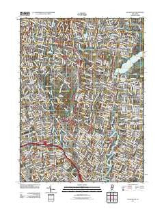 Hackensack New Jersey Historical topographic map, 1:24000 scale, 7.5 X 7.5 Minute, Year 2011