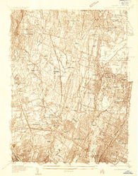 Hackensack New Jersey Historical topographic map, 1:24000 scale, 7.5 X 7.5 Minute, Year 1934