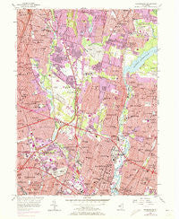 Hackensack New Jersey Historical topographic map, 1:24000 scale, 7.5 X 7.5 Minute, Year 1955