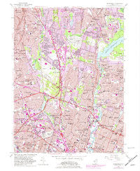 Hackensack New Jersey Historical topographic map, 1:24000 scale, 7.5 X 7.5 Minute, Year 1955