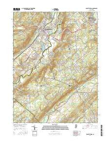 Hackettstown New Jersey Current topographic map, 1:24000 scale, 7.5 X 7.5 Minute, Year 2016