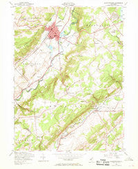 Hackettstown New Jersey Historical topographic map, 1:24000 scale, 7.5 X 7.5 Minute, Year 1953