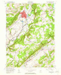 Hackettstown New Jersey Historical topographic map, 1:24000 scale, 7.5 X 7.5 Minute, Year 1953