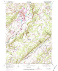 Hackettstown New Jersey Historical topographic map, 1:24000 scale, 7.5 X 7.5 Minute, Year 1953