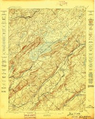Hackettstown New Jersey Historical topographic map, 1:62500 scale, 15 X 15 Minute, Year 1898