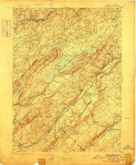 Hackettstown New Jersey Historical topographic map, 1:62500 scale, 15 X 15 Minute, Year 1898