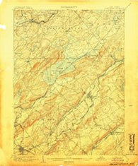 Hackettstown New Jersey Historical topographic map, 1:62500 scale, 15 X 15 Minute, Year 1905