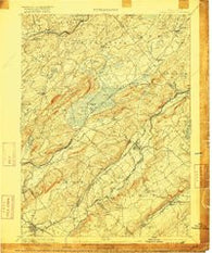 Hackettstown New Jersey Historical topographic map, 1:62500 scale, 15 X 15 Minute, Year 1905