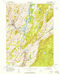 Hamburg New Jersey Historical topographic map, 1:24000 scale, 7.5 X 7.5 Minute, Year 1954