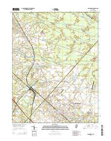 Hammonton New Jersey Historical topographic map, 1:24000 scale, 7.5 X 7.5 Minute, Year 2014