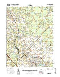 Hammonton New Jersey Current topographic map, 1:24000 scale, 7.5 X 7.5 Minute, Year 2016